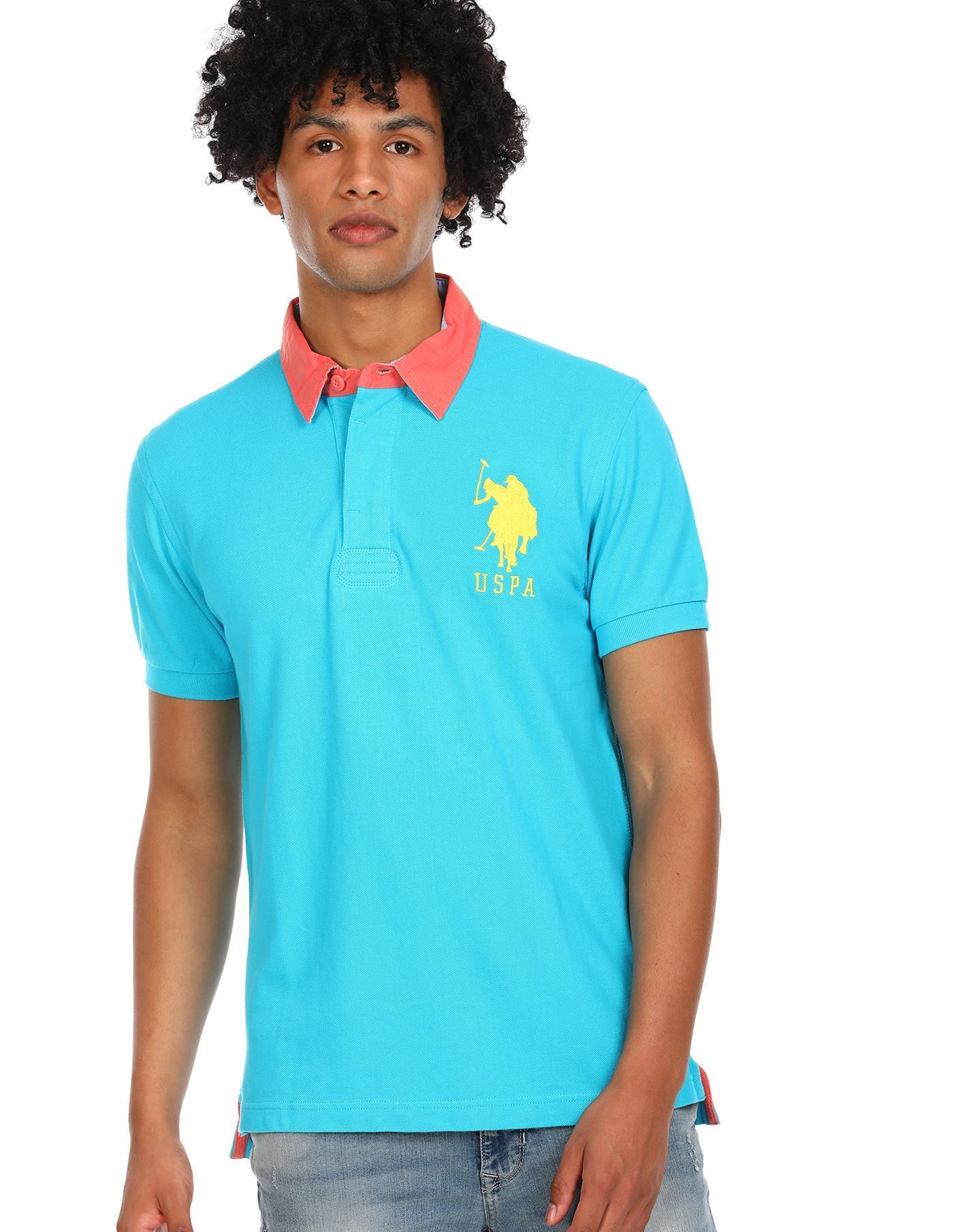 Uspa blue t store shirt